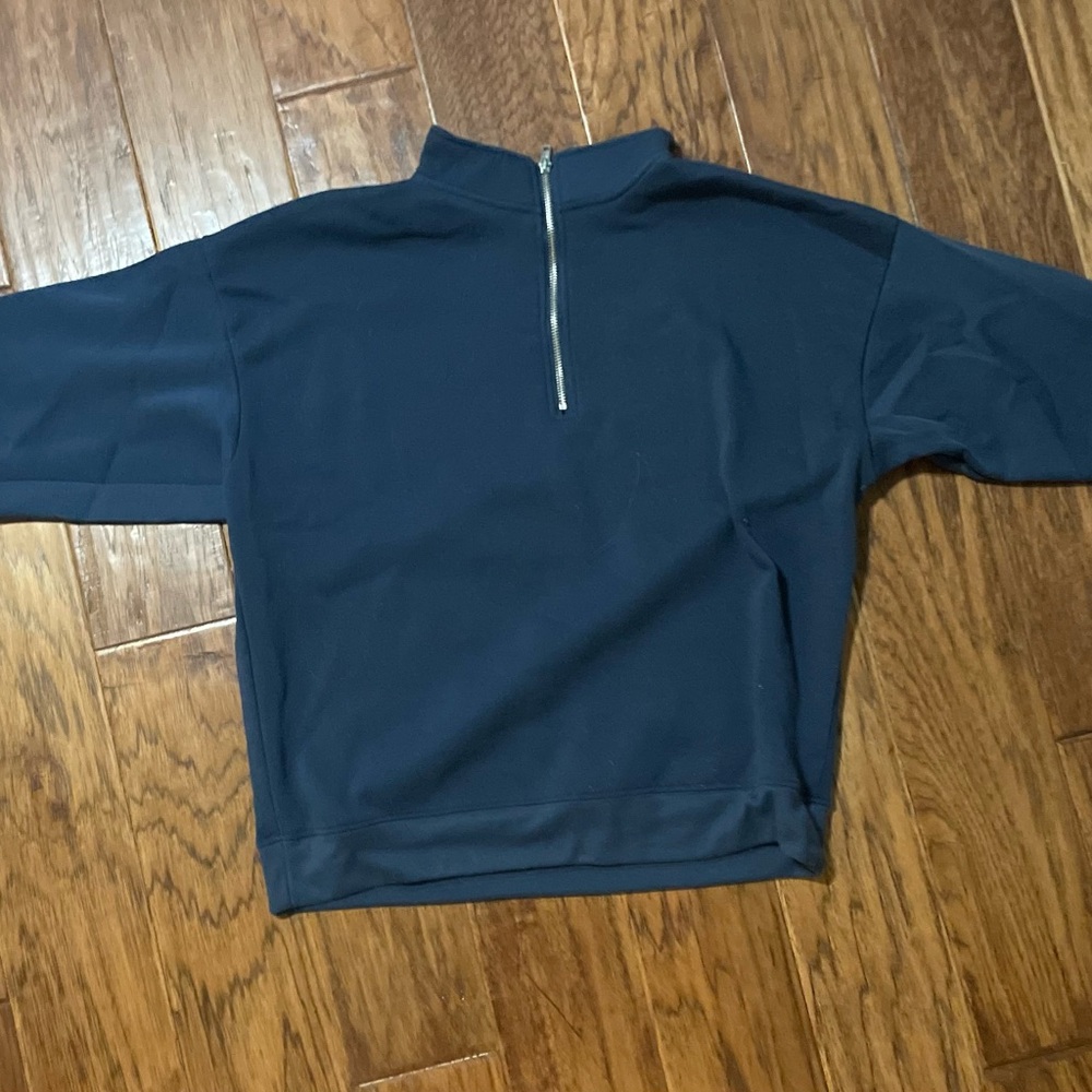 Women’s Navy Half-Zip Sweater